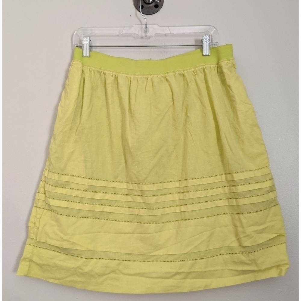 Anthropologie x Maeve Citrus Yellow Layered Skirt